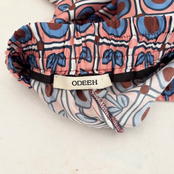 Odeeh Silk Patterned Bermuda Shorts - Picture 2 of 4